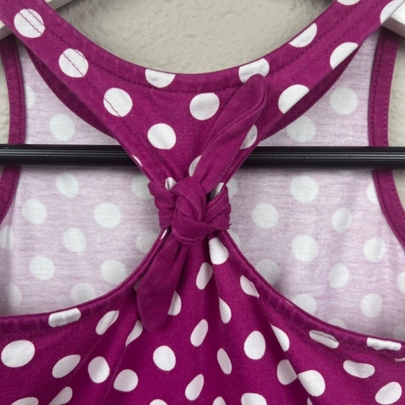 Hanna Andersson Polka Dot Sleeveless Sundress in Magenta and White Sz 100CM - Picture 7 of 7